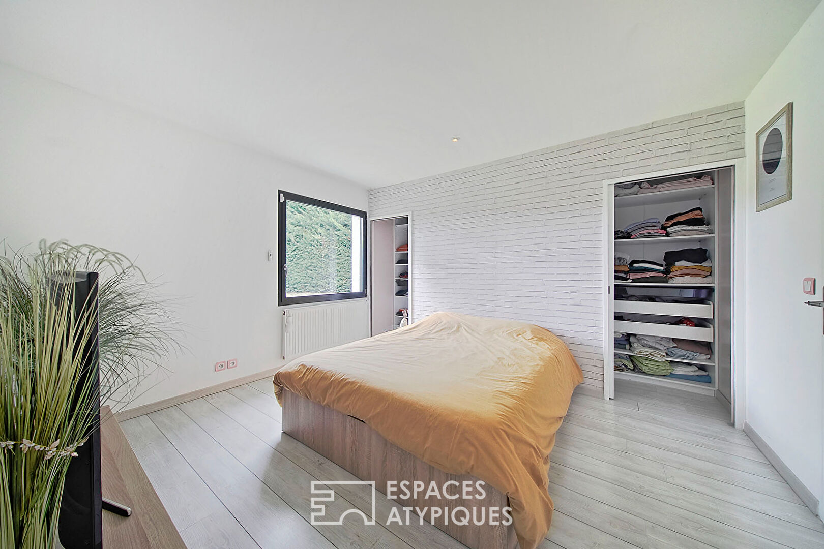 Contemporary house with indoor pool and garden