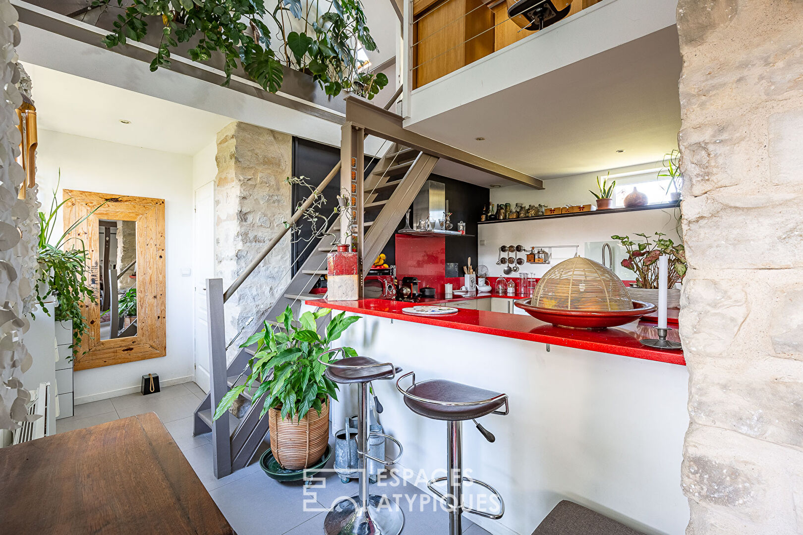 Loft style house with garden