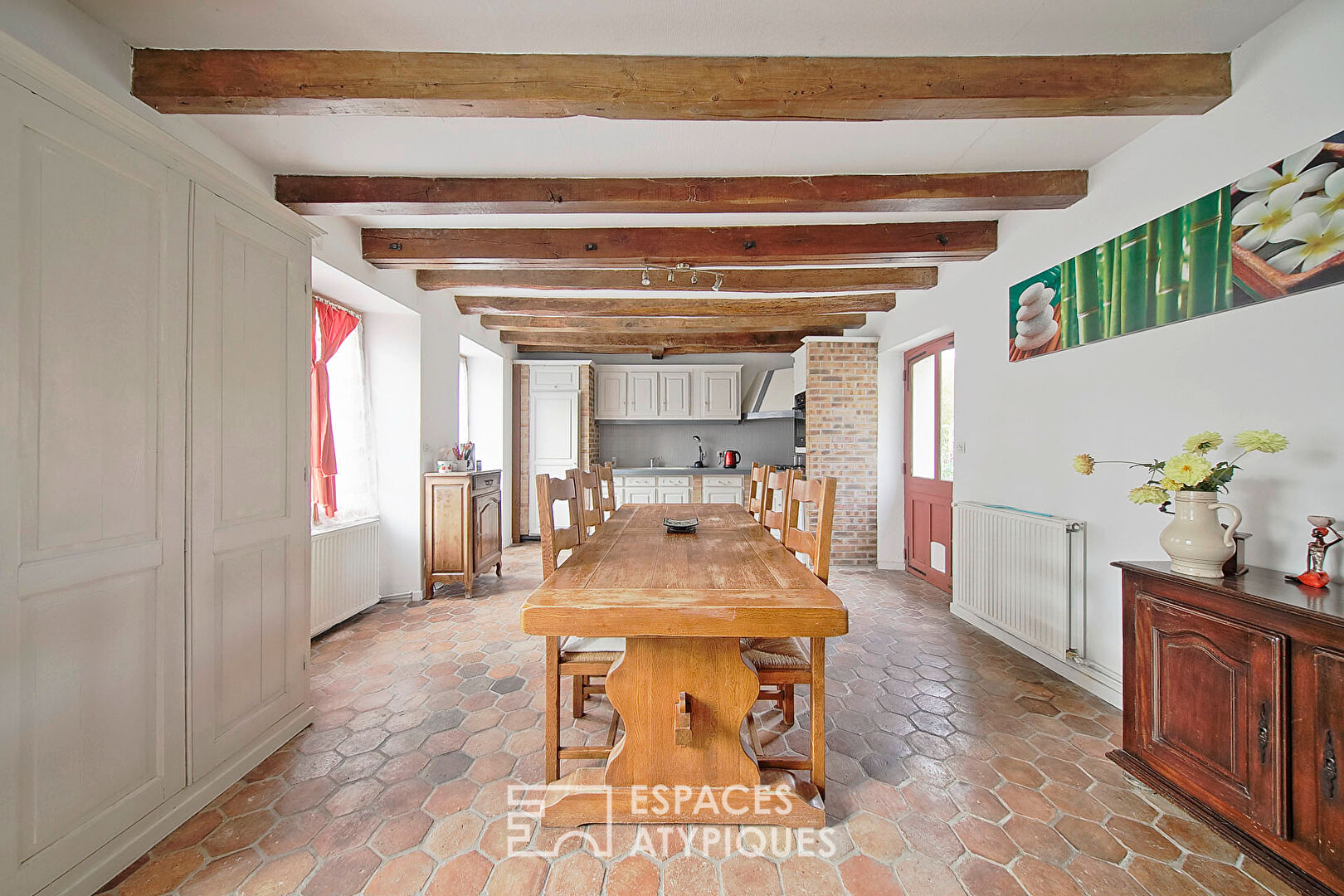 Maison de village avec  grange et jardin