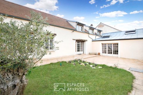 Renovated farmhouse with garden and indoor swimming pool