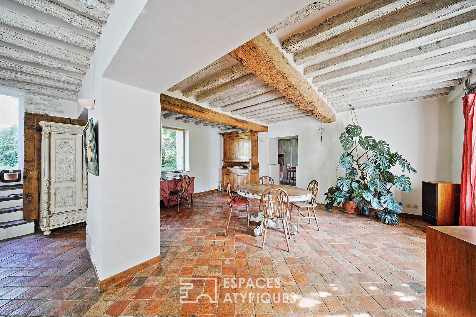 Beautiful character house with barn and large wooded garden