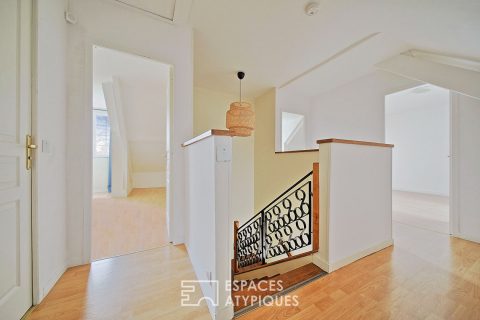 Family house hidden from view with garden
