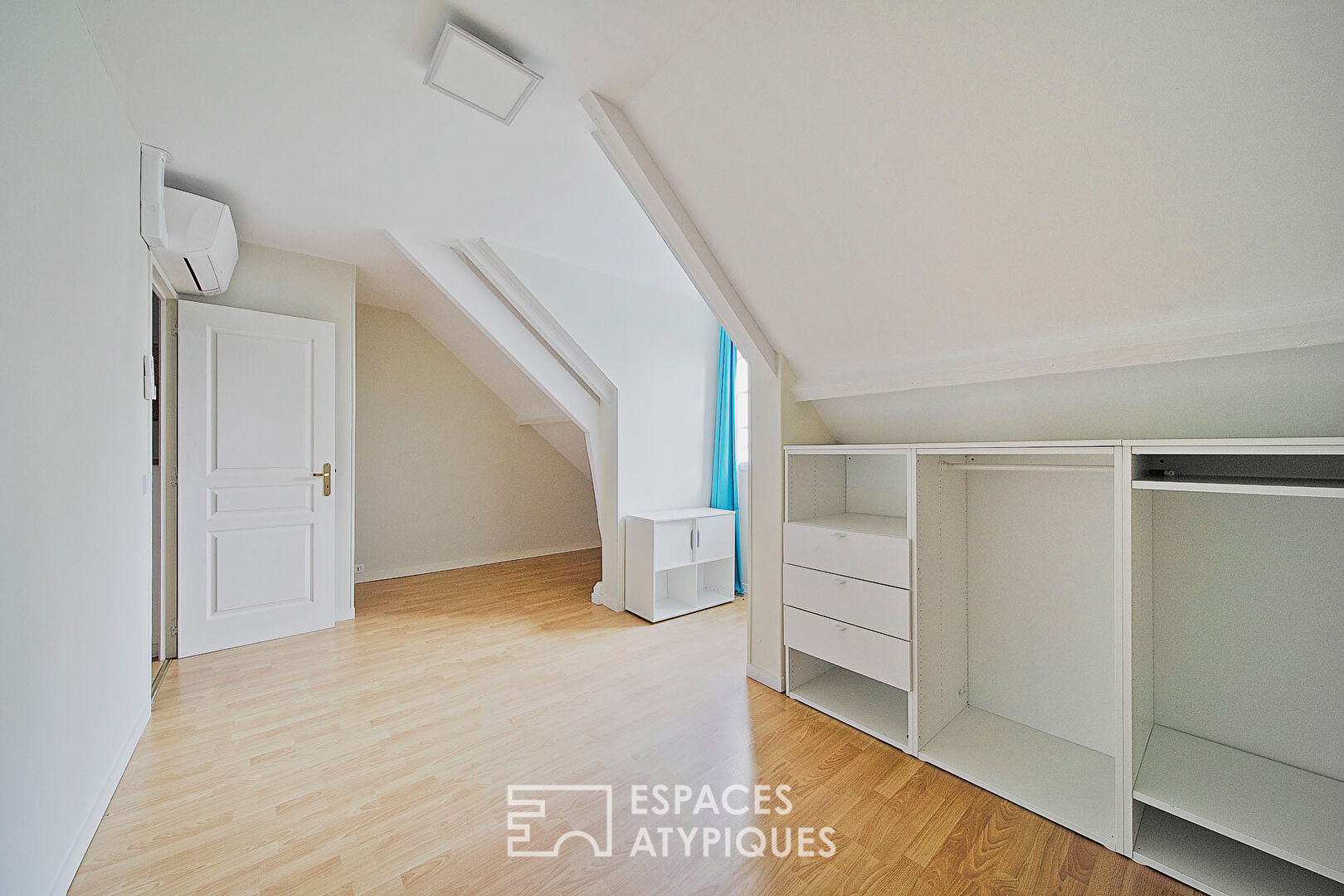 Family house hidden from view with garden