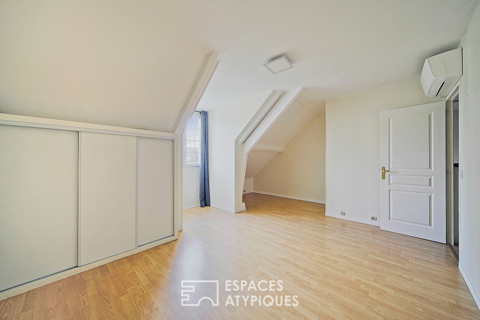 Family house hidden from view with garden