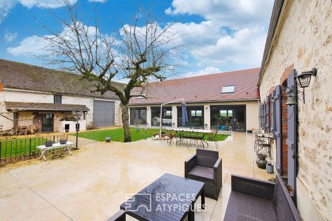 Old renovated farmhouse with indoor swimming pool