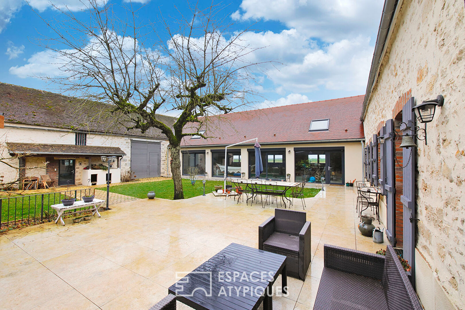Old renovated farmhouse with indoor swimming pool