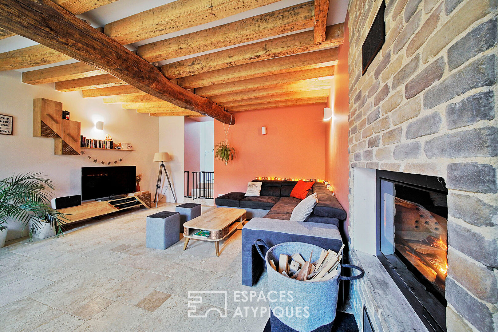 Old renovated farmhouse with indoor swimming pool
