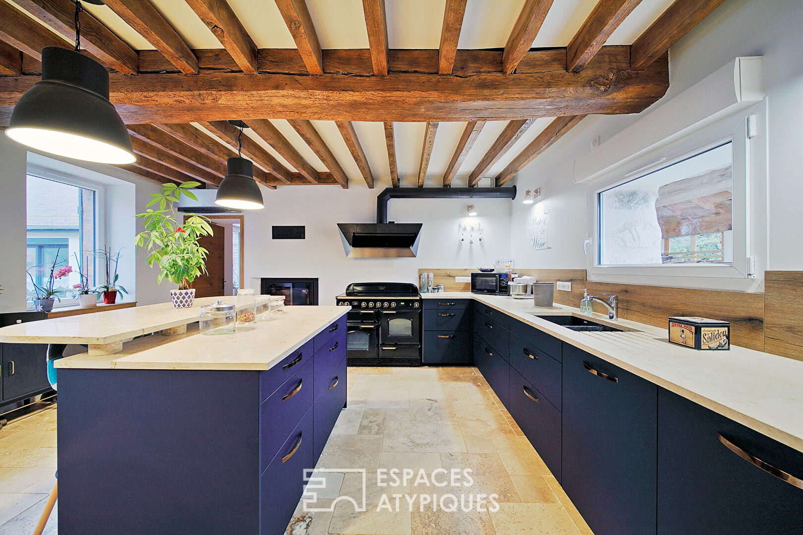 Old renovated farmhouse with indoor swimming pool