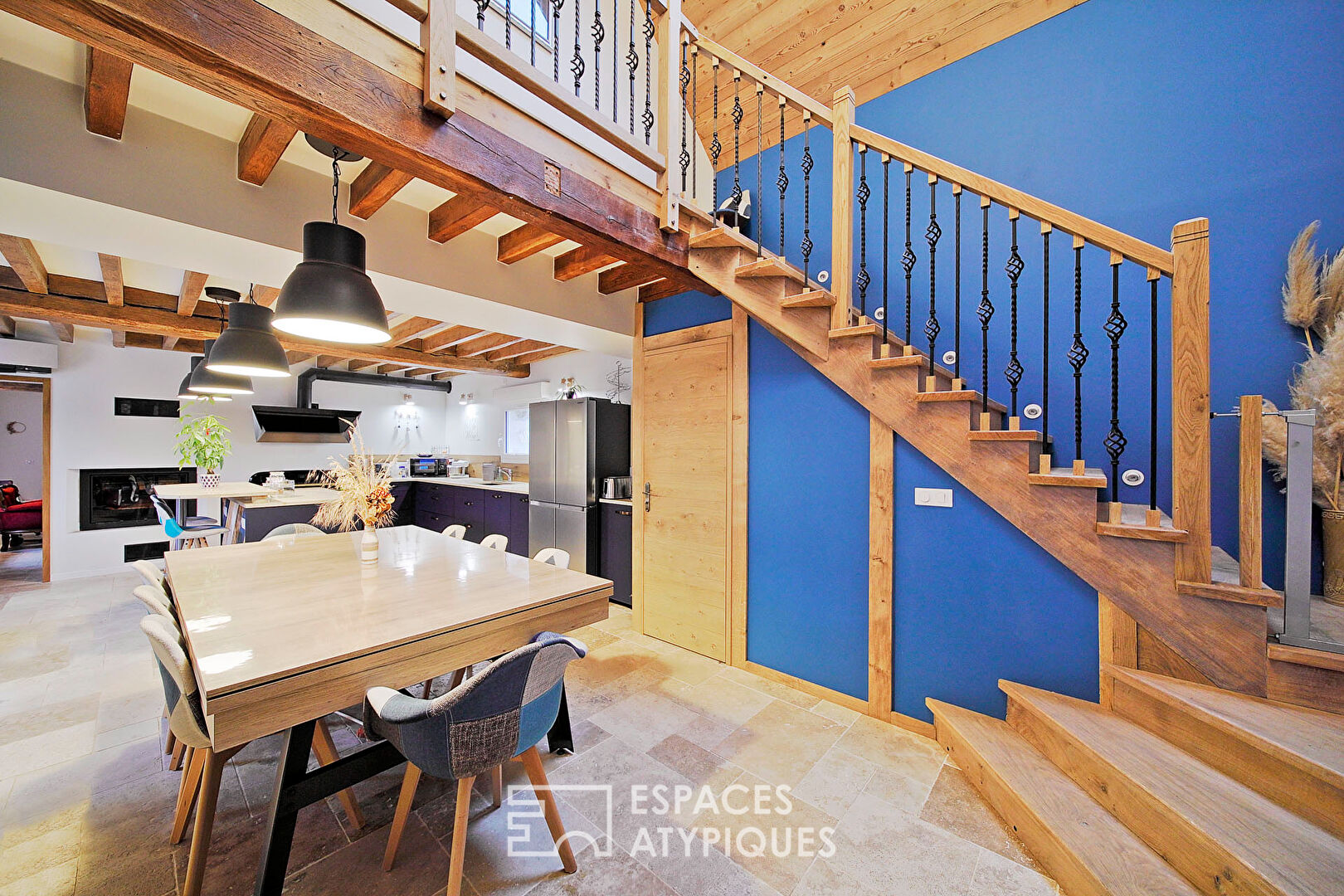 Old renovated farmhouse with indoor swimming pool