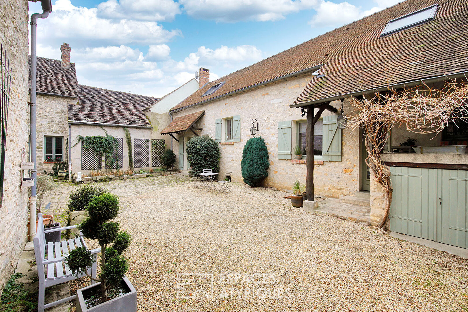 Charming farmhouse with outbuildings and garden