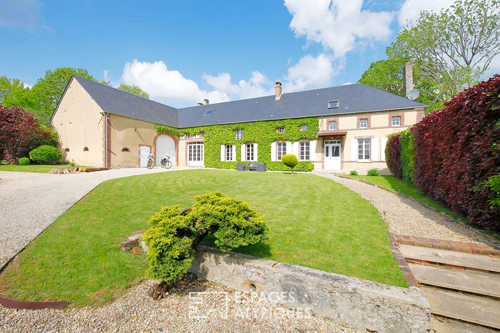 Former 19th century cider mill rehabilitated and outbuilding