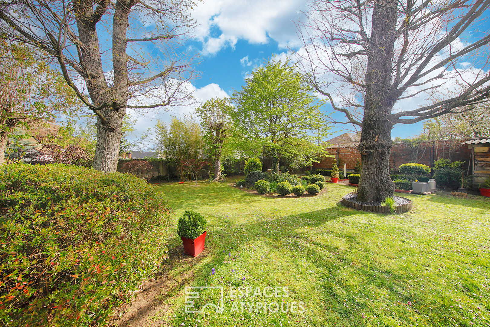 Renovated millstone house with extension and garden