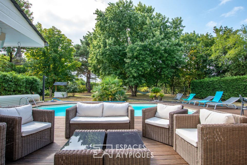 49170 saint Martin du Fouilloux - Maison familiale avec piscine et sa maison d'invités aux portes d'Angers - Réf. ARD1404