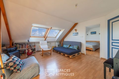 Maison contemporaine avec vue panoramique sur la vallée de la Loire