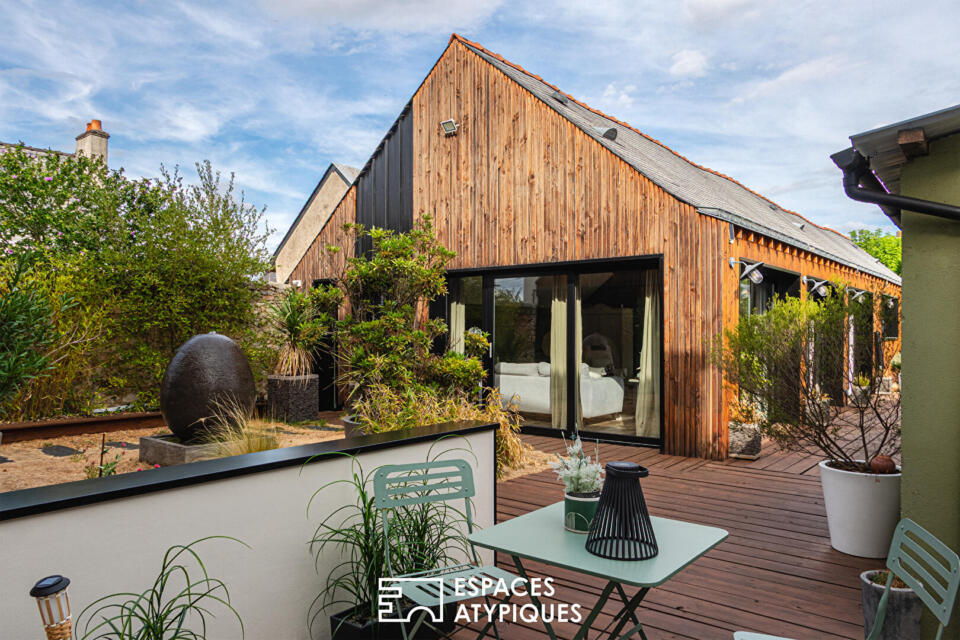 Ensemble immobilier avec loft piscine et maison locative