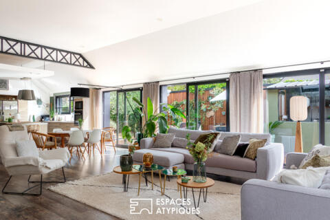 Ensemble immobilier avec loft piscine et maison locative