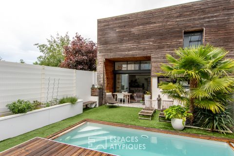 Loft lumineux avec piscine et son locatif