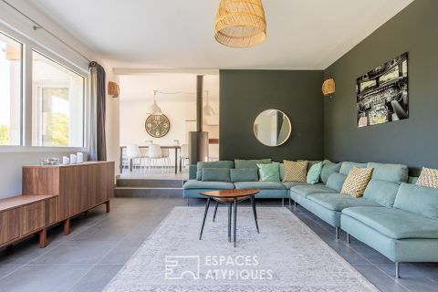 Maison d’architecte dans son écrin de verdure