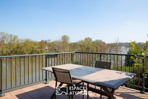 Entre ciel et Loire, élégante maison de marinier rénovée