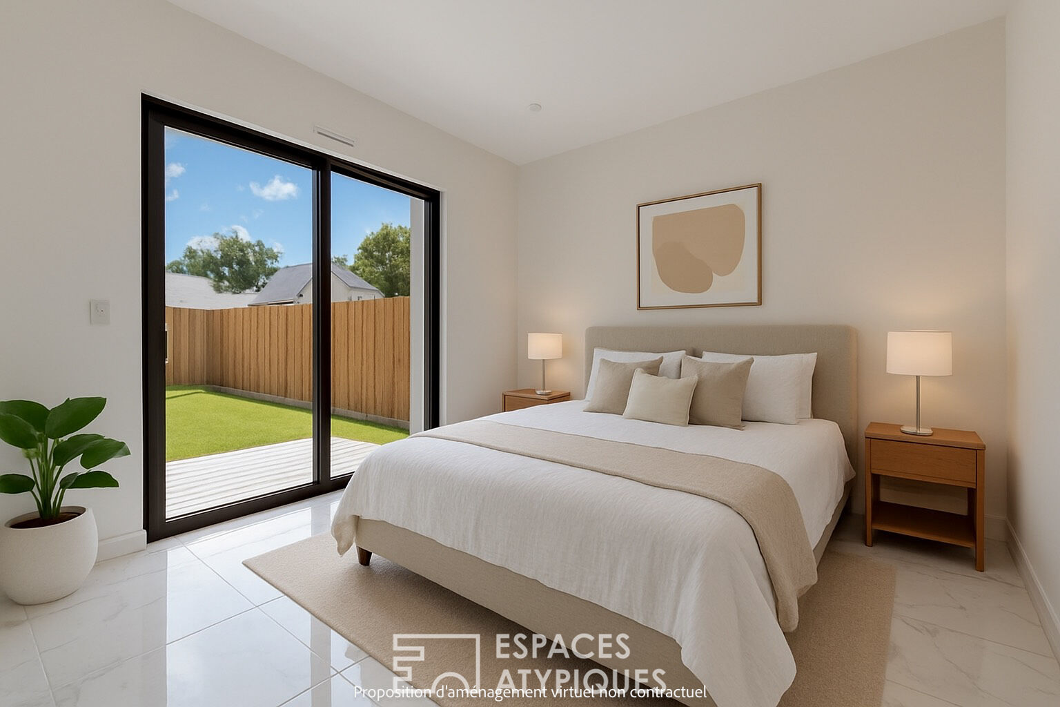 Elegant contemporary property with swimming pool