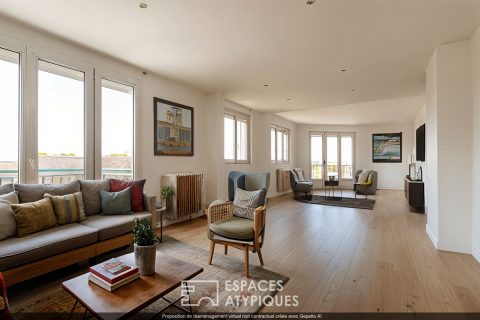 Grand appartement avec vue, à 300m de la Place de la Visitation.