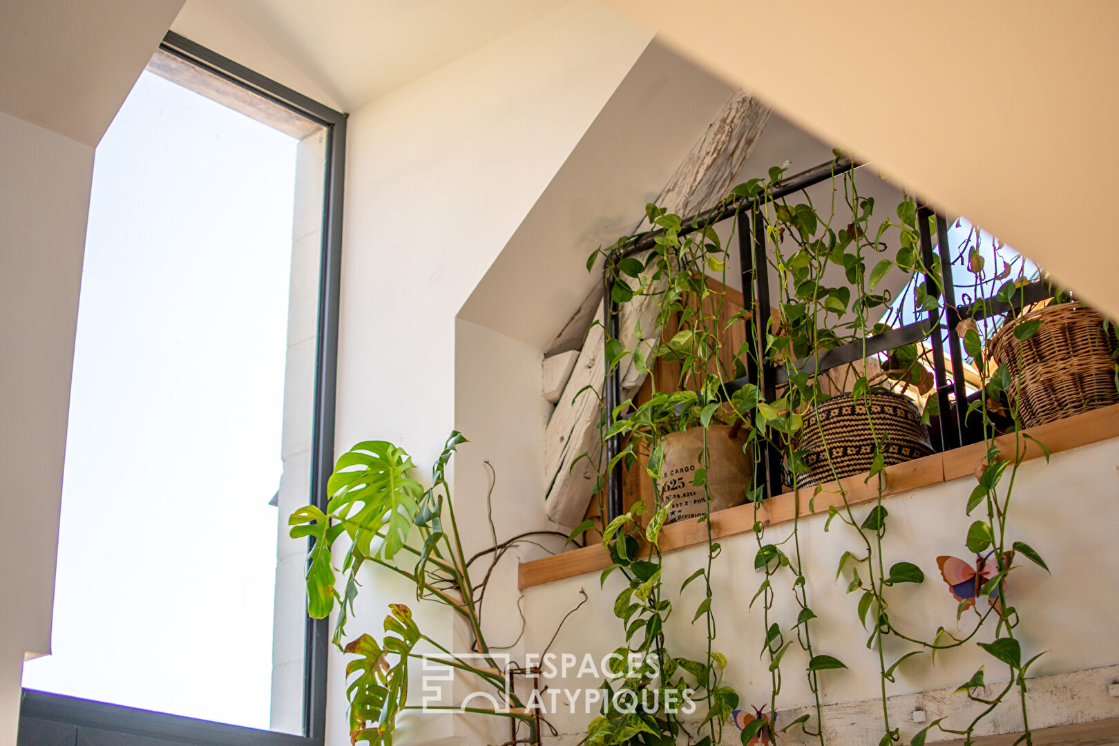 Maison esprit loft avec jardin et dépendance