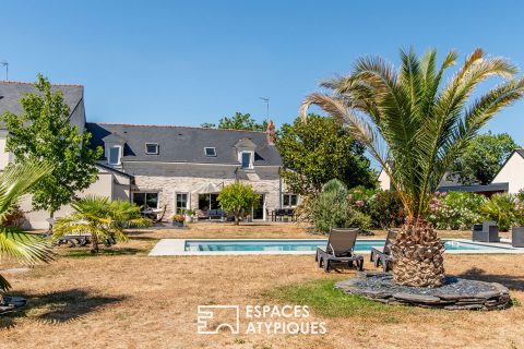 Longère rénovée et sa piscine aux portes d&rsquo;Angers