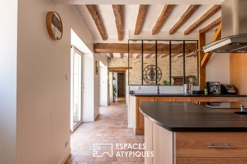 Longère rénovée et sa piscine aux portes d&rsquo;Angers