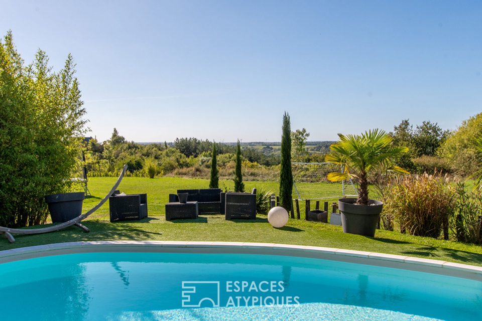 Maison familiale et contemporaine à l'esprit vacances