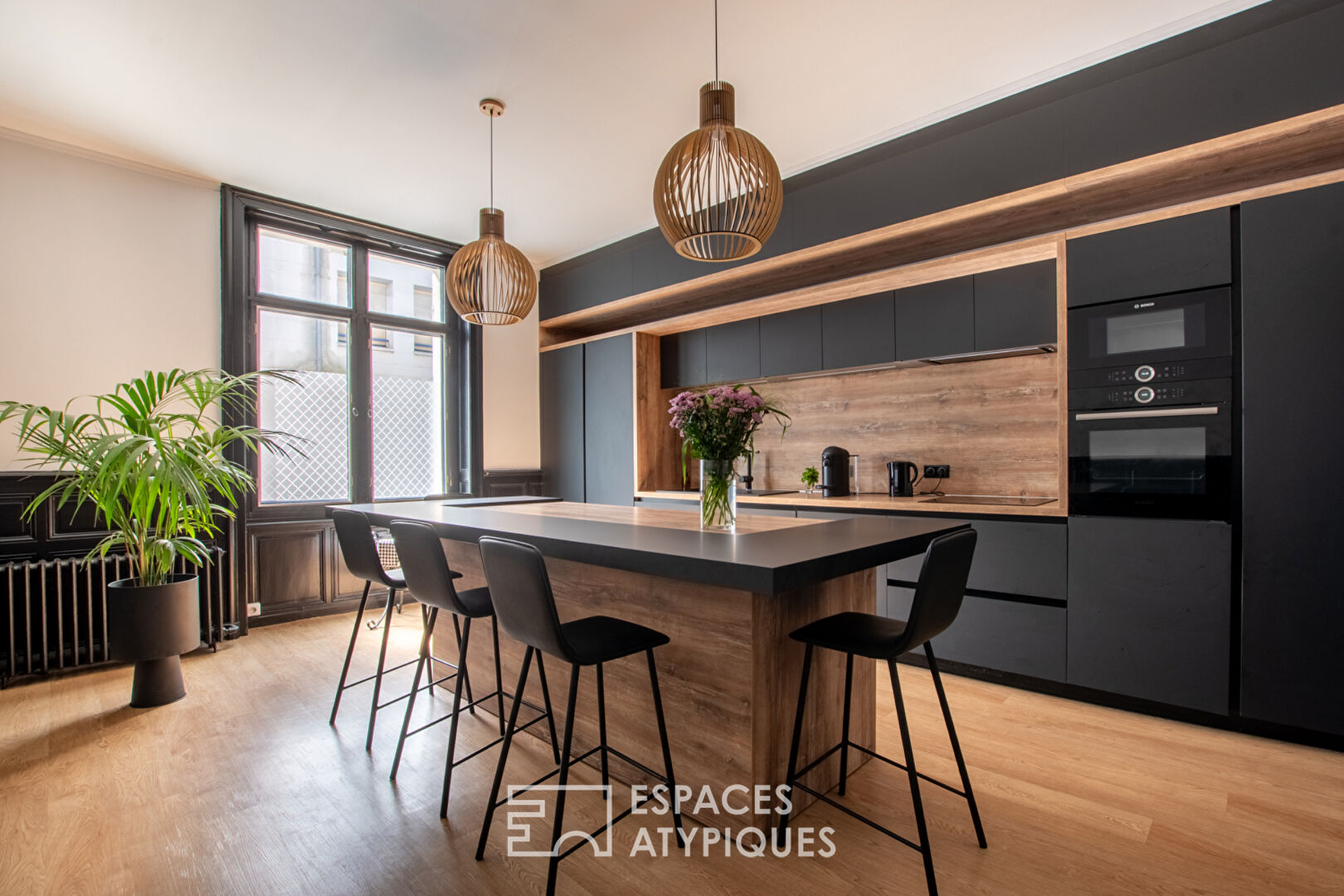 Somptueux duplex avec jardin et garage en centre-ville