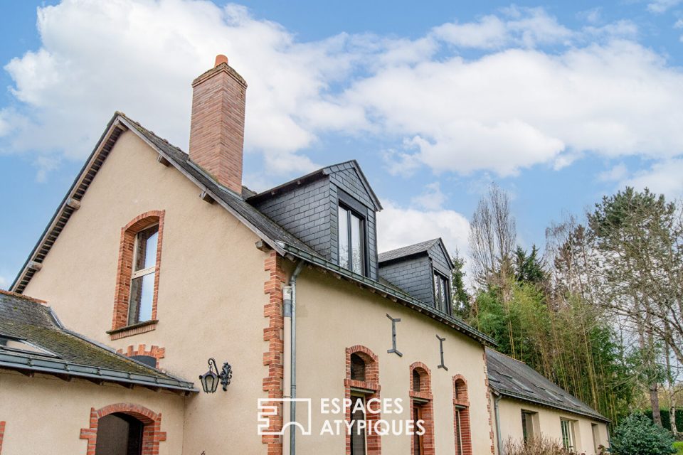 Propriété avec berge privative sur la Mayenne sur plus de 3 hectares