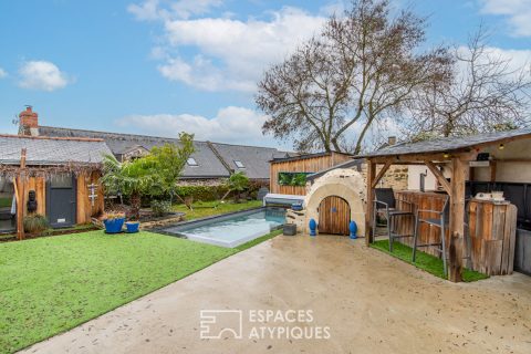 Charming house with a recently built swimming pool in its verdant setting