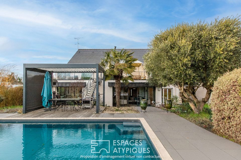Maison familiale contemporaine aux volumes exceptionnels