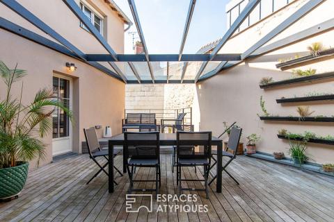 Maison esprit loft en coeur de village