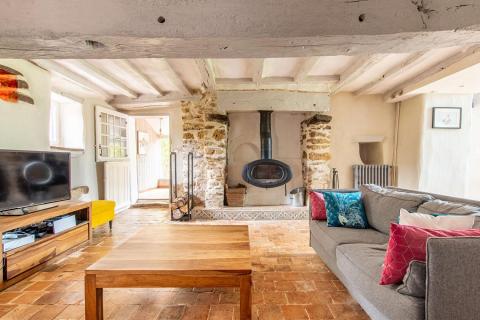 Renovated farmhouse with character and a wooded garden