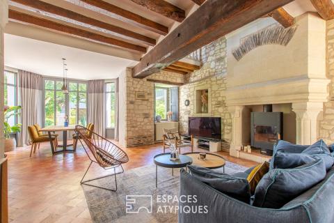 L&rsquo;élégante demeure de charme et son jardin paysager