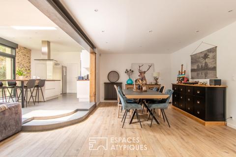 Angers city center: large loft with garden