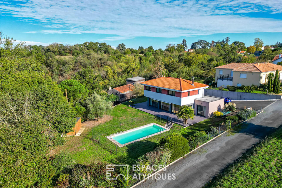 Maison d'Architecte lumineuse avec piscine