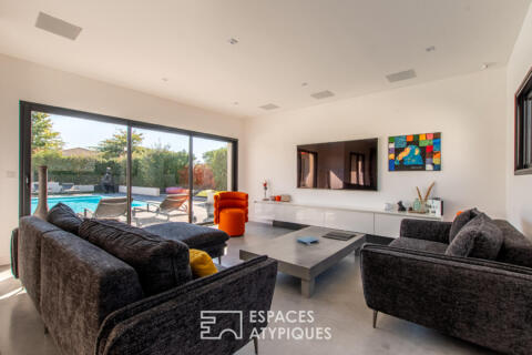 Maison contemporaine avec piscine