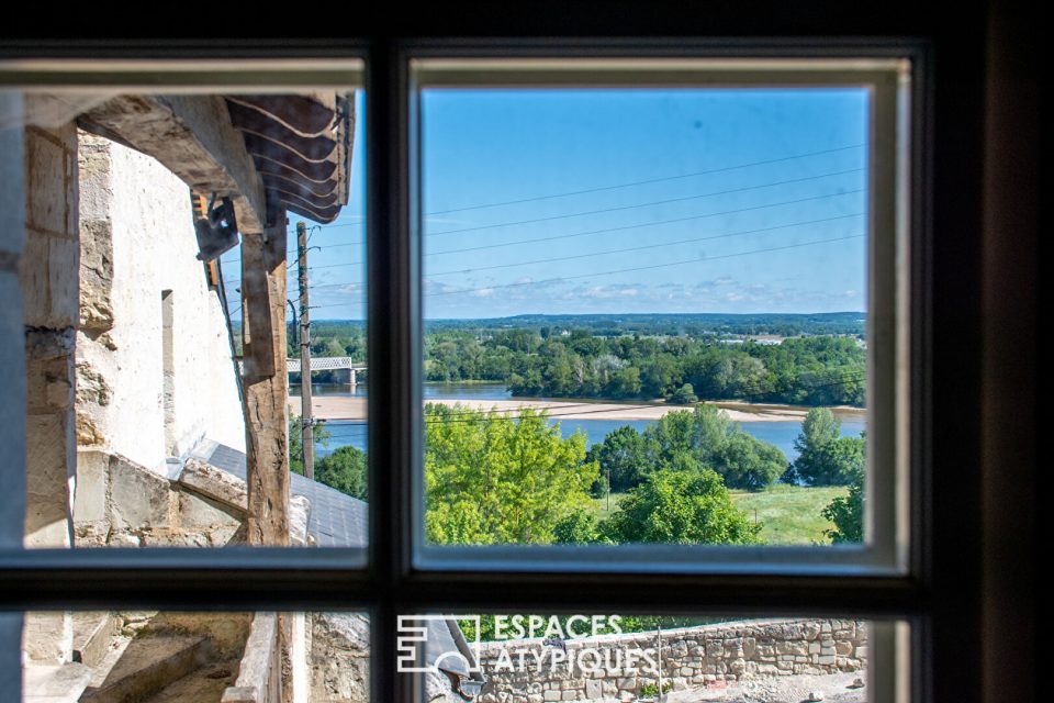 Maison semi troglodyte avec jardin et vue Loire