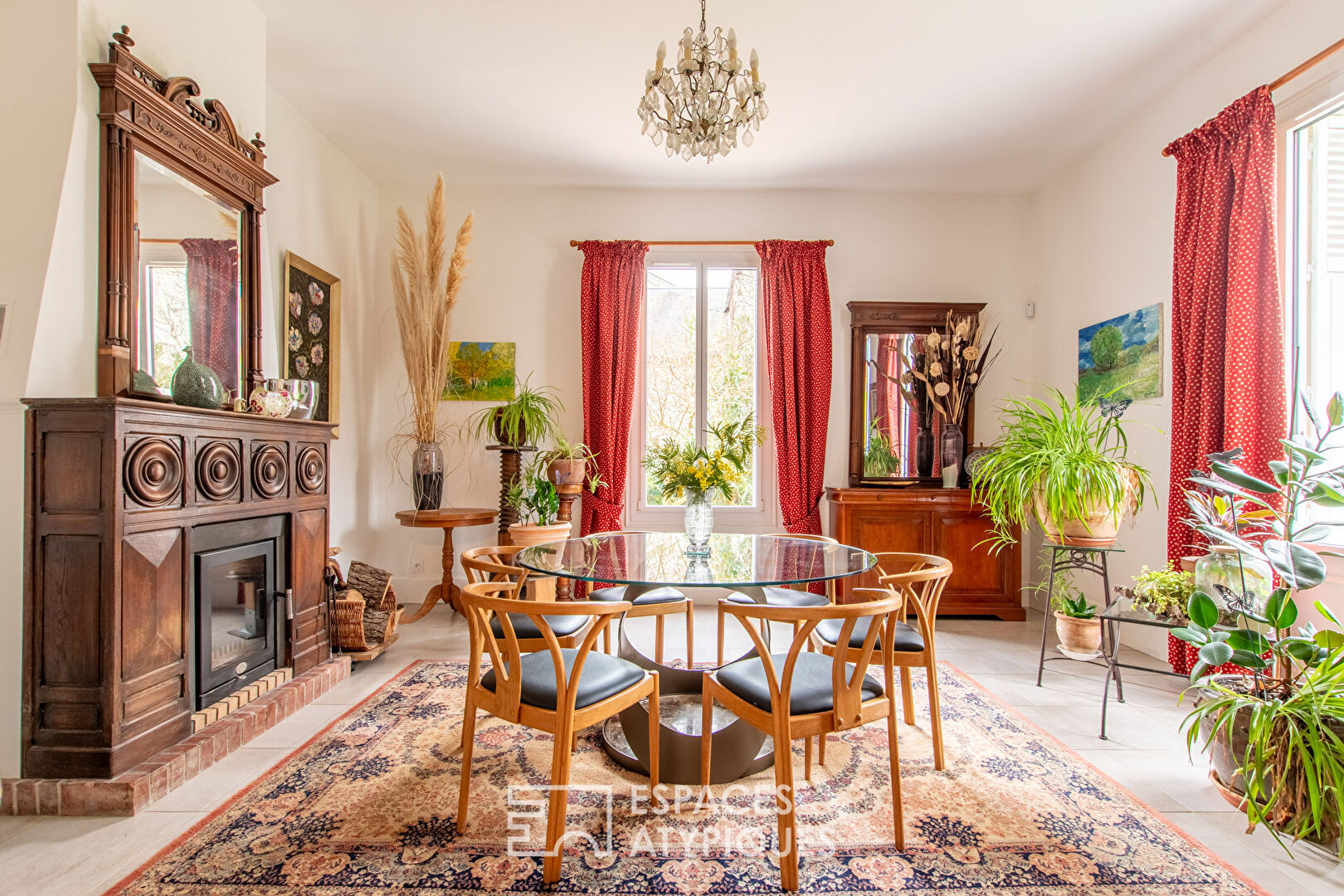 Maison de maître sur parc arboré et immeuble de rapport