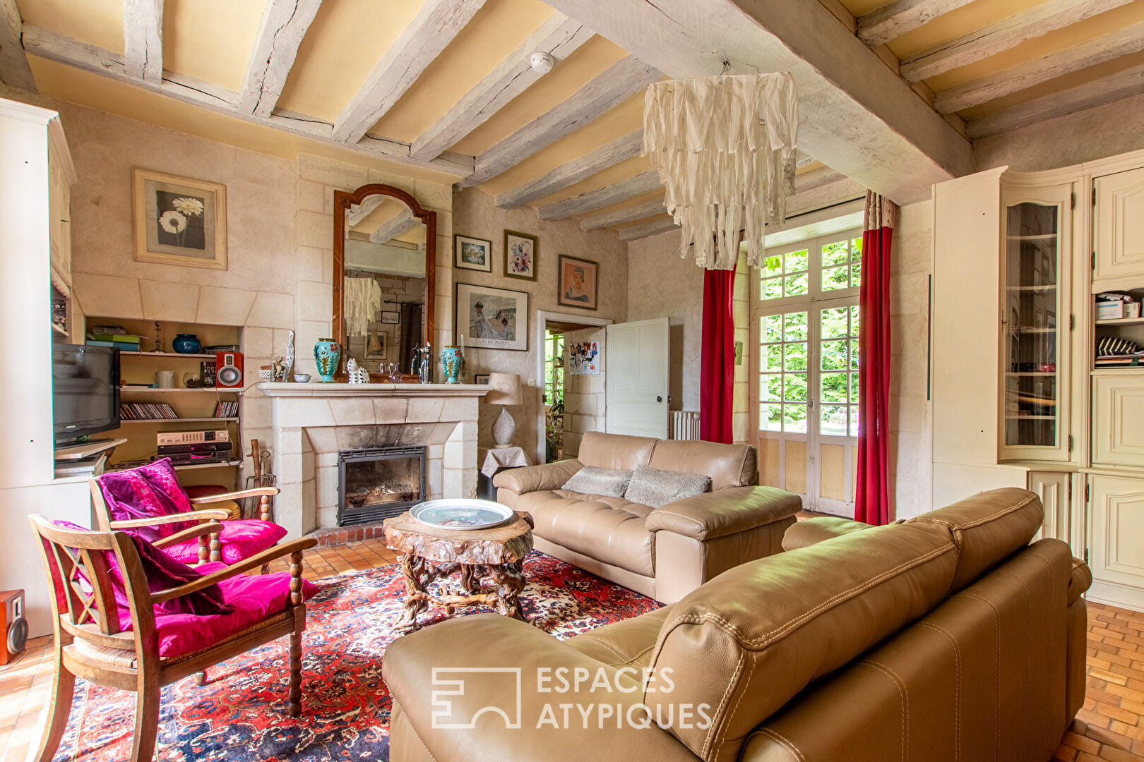 17th century tuffeau stone haven in the heart of a characterful village