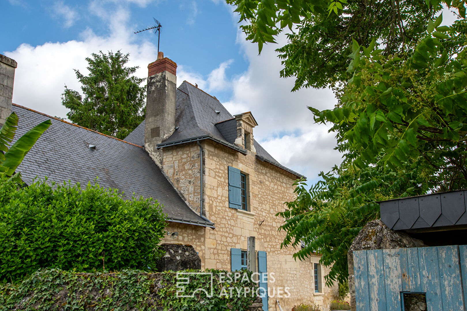 17th century tuffeau stone haven in the heart of a characterful village
