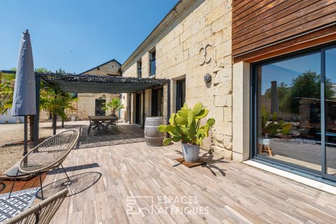 Longère rénovée avec jardin clos