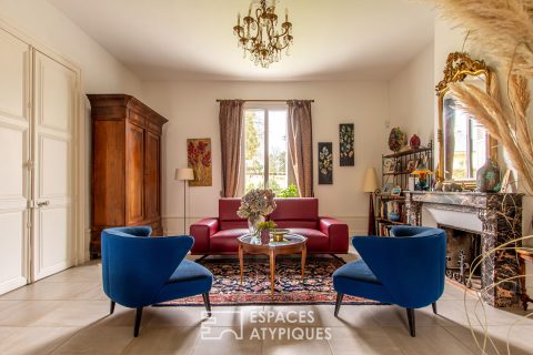 Maison de maître avec appartement attenant et parc arboré