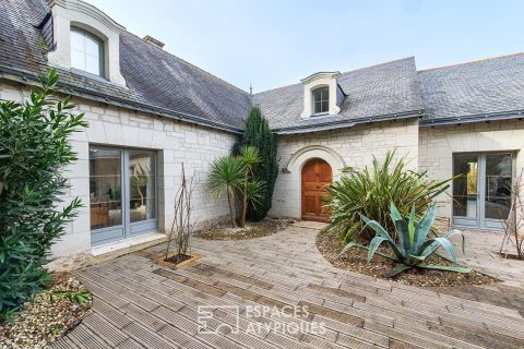 A charming house in a landscaped setting