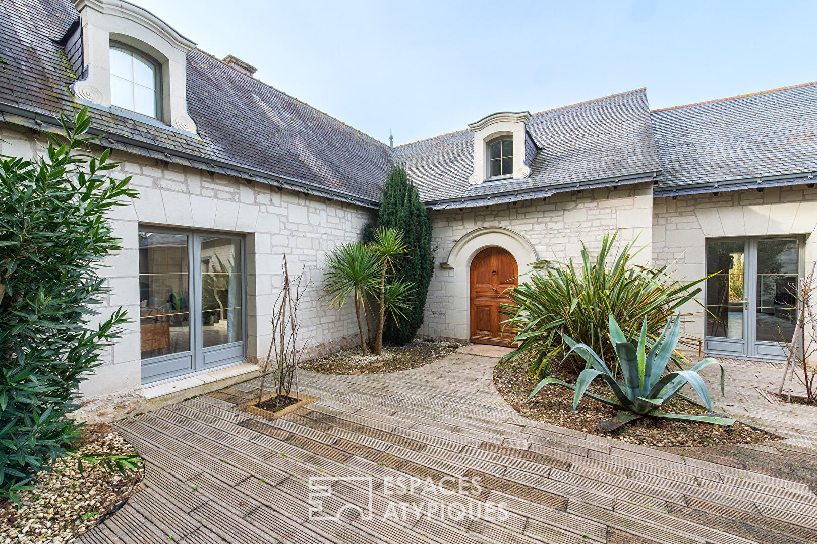 A charming house in a landscaped setting