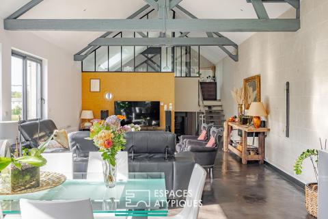 Loft with a raw and elegant style