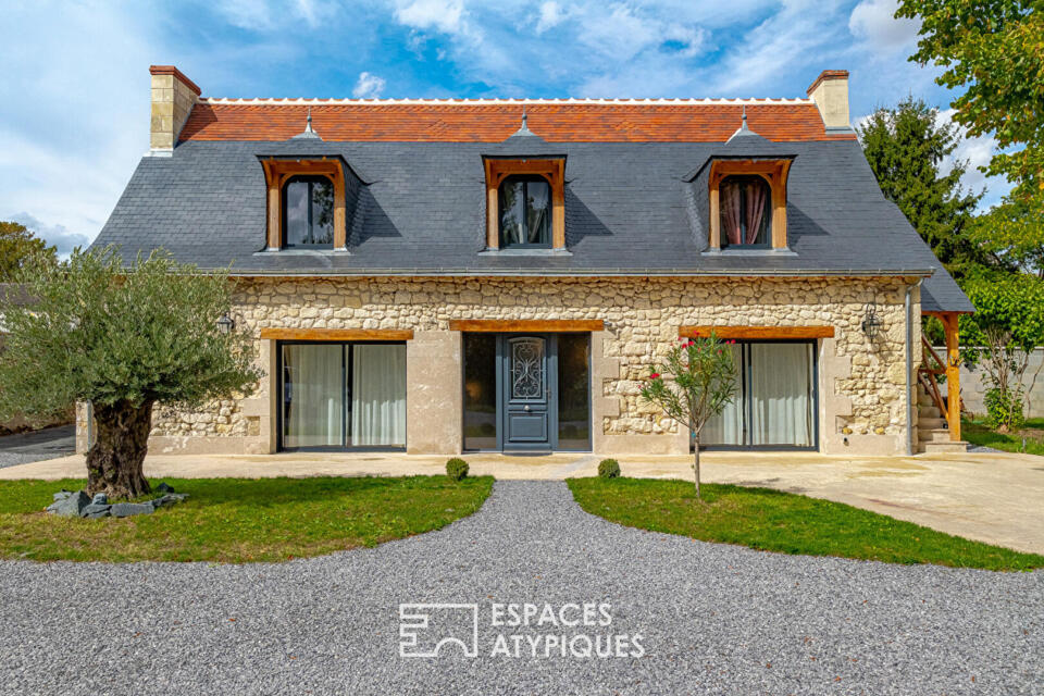 Maison de caractère rénovée et son jardin bucolique