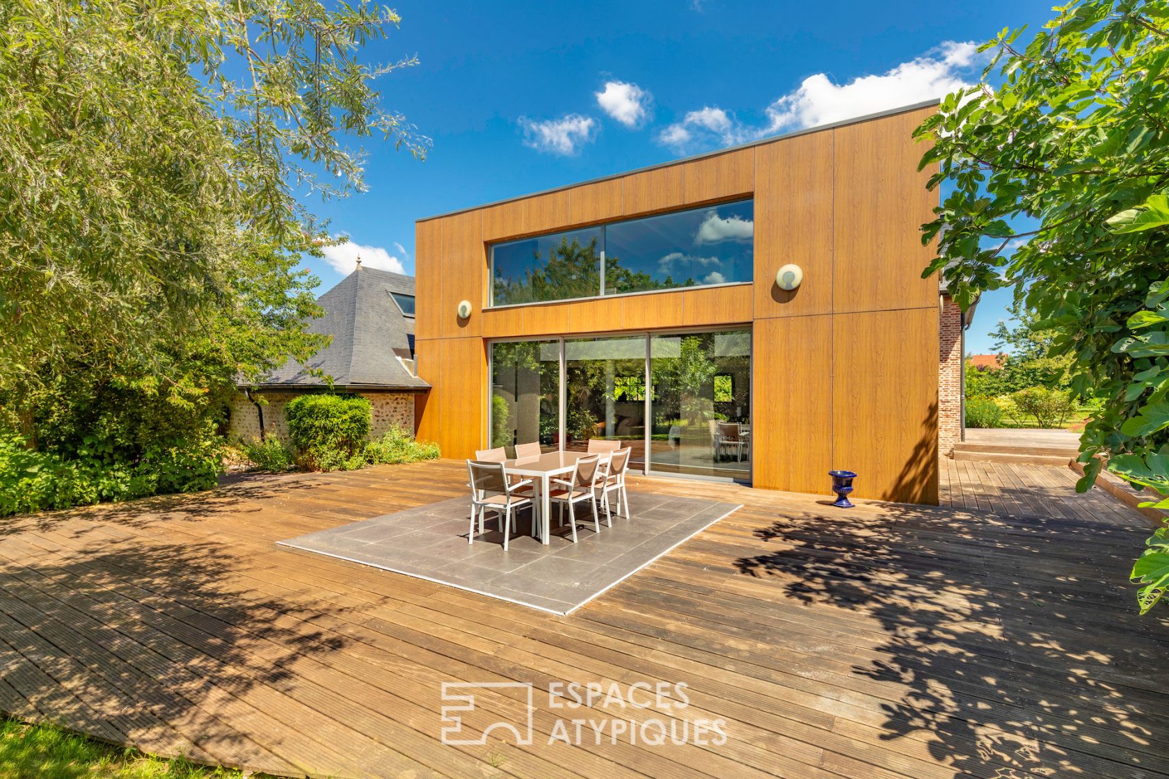 Contemporary house from an old rural building